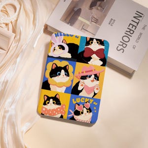 Cute Cats Kindle Case For Kindle 10/11/12th Paperwhite 6&quot; 6.8&quot; 7&quot; Kindle Colorsoft Kindle basic, Personalized Case Paperwhite Cover