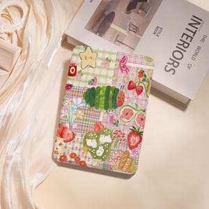 Jordgubbskollage Kindle-skal för Kindle 10/11/12:e tum, Paperwhite 6" 6,8" 7" Kindle Colorsoft Kindle basic, personligt Kobo-skal, Oasis 2/3