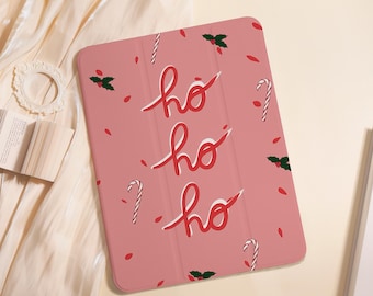 Candy Cane Pink iPad Case For iPad Air 5/6/7 11" 13",iPad 5-10th 10.9"10.2",iPad Mini 6/7 8.3",iPad Pro 2024 11" 13",A16 Shell PenSlot Cover