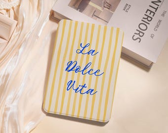 Gelbe Simple Lines Kindle Hülle für Kindle Paperwhite 10/11/12th Paperwhite 6 "6,8" 7" Kindle Colorsoft Kindle basic, Kindle Tasche, personalisierbar, Paperwhite Cover."