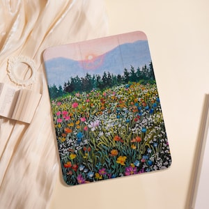 Flowers iPad Case For iPad Air 5/6/7 11" 13",iPad 5-10th 10.9"10.2", iPad Mini 6/7 8.3",iPad Pro 2024 11" 13",A16 Shell PenSlot Cover