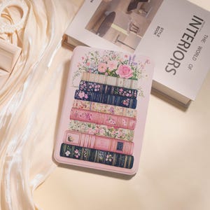Books Flowers Kindle Case For Kindle10/11/12th Paperwhite 6&quot; 6.8&quot; 7&quot; Kindle Colorsoft Kindle basic, Personalized Case Paperwhite Cover