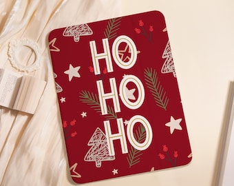 HO Red iPad Case For iPad Air 5/6/7 11" 13",iPad 5-10th 10.9"10.2", iPad Mini 6/7 8.3",iPad Pro 2024 11" 13",A16 Shell PenSlot Cover