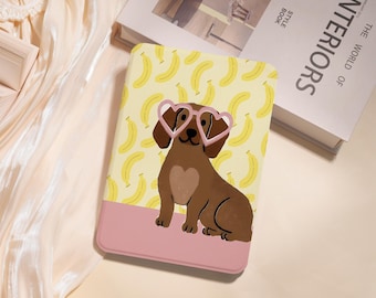 Dog Banana Kindle Case For Kindle 10/11/12th Paperwhite 6" 6.8" 7" Kindle Colorsoft Kindle basic, Personalized Case Paperwhite Cover