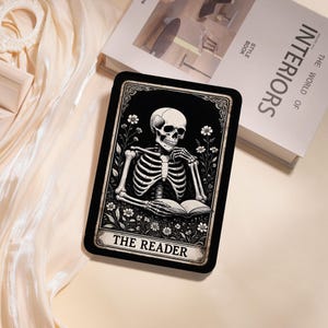 The Reader Skull Kindle-fodral för Kindle 10/11/12:e årgången, Paperwhite 6" 6,8" 7" Kindle Colorsoft Kindle basic, personligt Kobo-fodral, Oasis 2/3
