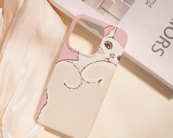 Cat Hard Phone Case,iPhone Air iPhone 17/16/15/14/13/12/11 Pro/Pro Max iPhone 16e iPhone 12/13 Mini XS Max XR,Cute Case,Gift