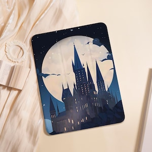 Mysterious Castle iPad Case For iPad Air 5/6/7 11" 13",iPad 5-10th 10.9"10.2", iPad Mini 6/7 8.3",iPad Pro 2024 11" 13",A16 Shell PenSlot