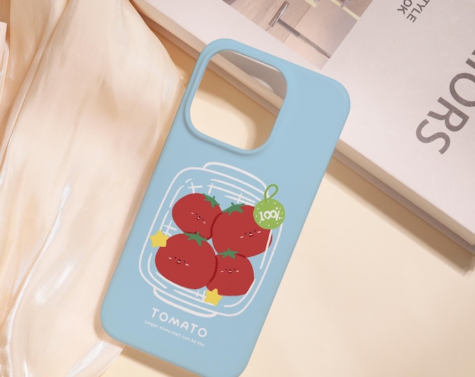 Sweet Tomato Cute Hard Phone Case,iPhone Air iPhone 17/16/15/14/13/12/11 Pro/Pro Max iPhone 16e iPhone 12/13 Mini XS Max XR,Cute Case,Gift