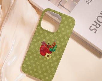 Caterpillar Hard Phone Case,iPhone Air iPhone 17/16/15/14/13/12/11 Pro/Pro Max iPhone 16e iPhone 12/13 Mini XS Max XR,Cute Case,Gift