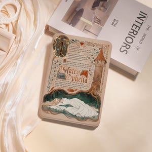 Etui Księżniczka i Zamek na Kindle 10/11/12 Paperwhite 6" 6,8" Kindle Colorsoft Kindle basic, personalizowane etui Kobo Libra