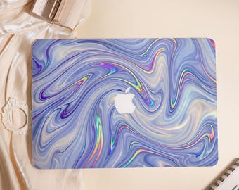 Purple Swirl Hard Matte MacBook Case For MacBook Air 11/13/15,Pro 13/14/15/16,Ret 13/15,MacBook Neo,M3 M4 Shell Protect Cover 2025 2026