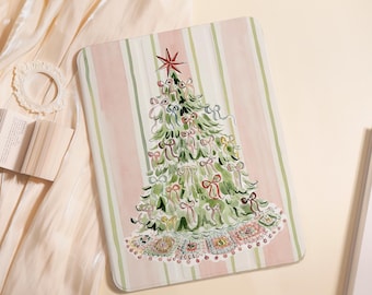 Christmas Tree iPad Case For iPad Air 5/6/7 11" 13",iPad 5-10th 10.9"10.2", iPad Mini 6/7 8.3",iPad Pro 2024 11" 13",A16 Shell PenSlot Cover