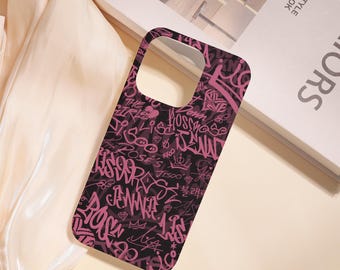 Graffiti Hard Phone Case,iPhone Air iPhone 17/16/15/14/13/12/11 Pro/Pro Max iPhone 16e iPhone 12/13 Mini XS Max XR,Cute Case,Gift