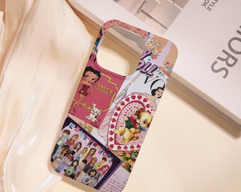 Collage Hard Phone Case,iPhone Air iPhone 17/16/15/14/13/12/11 Pro/Pro Max iPhone 16e iPhone 12/13 Mini XS Max XR,Cute Case,Gift