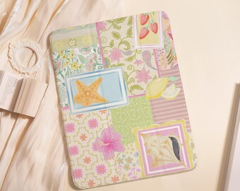 Flowers Conch iPad Case For iPad Air 5/6/7 11" 13",iPad 5-10th 10.9"10.2", iPad Mini 6/7 8.3",iPad Pro 2024 11" 13",A16 Shell PenSlot Cover