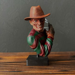 Freddy Krueger Bust / Nightmare On Elm Street / Horror Movie Gift