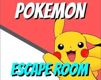 Escape Room cumpleaños POKEMON en español imprimir y jugar