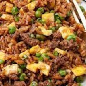 Ground Beef Fried Rice Recipe | Easy Asian-Inspired Meal | Quick One-Pan Dinner | Printable Recipe PDF Download