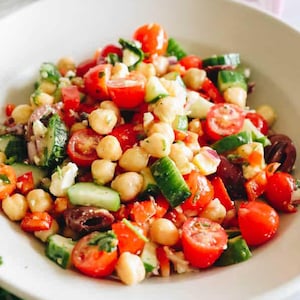 Kichererbsen-Avocado-Salat Rezept | Gesunder veganer Salat mit Zitrone & Kräutern | PDF-Download