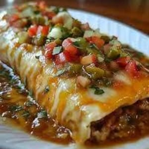BBQ Beef Burrito Rezept | Rinderhackfleisch Wrap mit Käse & eingelegten Zwiebeln | Einfache Idee für ein Abendessen | PDF-Download