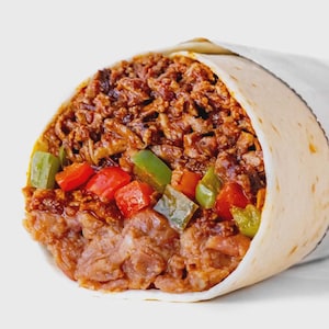 Beef and Veggie Burrito Recipe | Healthy Ground Beef Wrap with Peppers & Rice | Easy Meal Prep | PDF Download