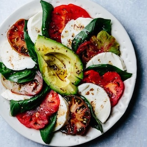 Caprese Salad Recipe Printable | Fresh Summer Salad | Easy Vegetarian Recipe | Instant Download PDF