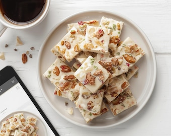 Nougat Recipe | Soft and Chewy Homemade Candy with Nuts and Whipped Egg Whites | PDF Download