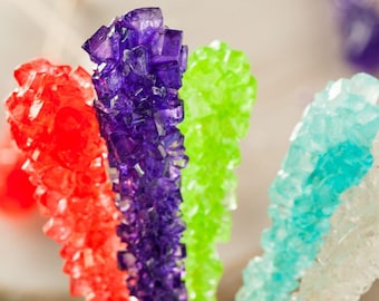 Rock Candy Recipe | Fun Homemade Crystal Candy with Sugar and Sticks | PDF Download