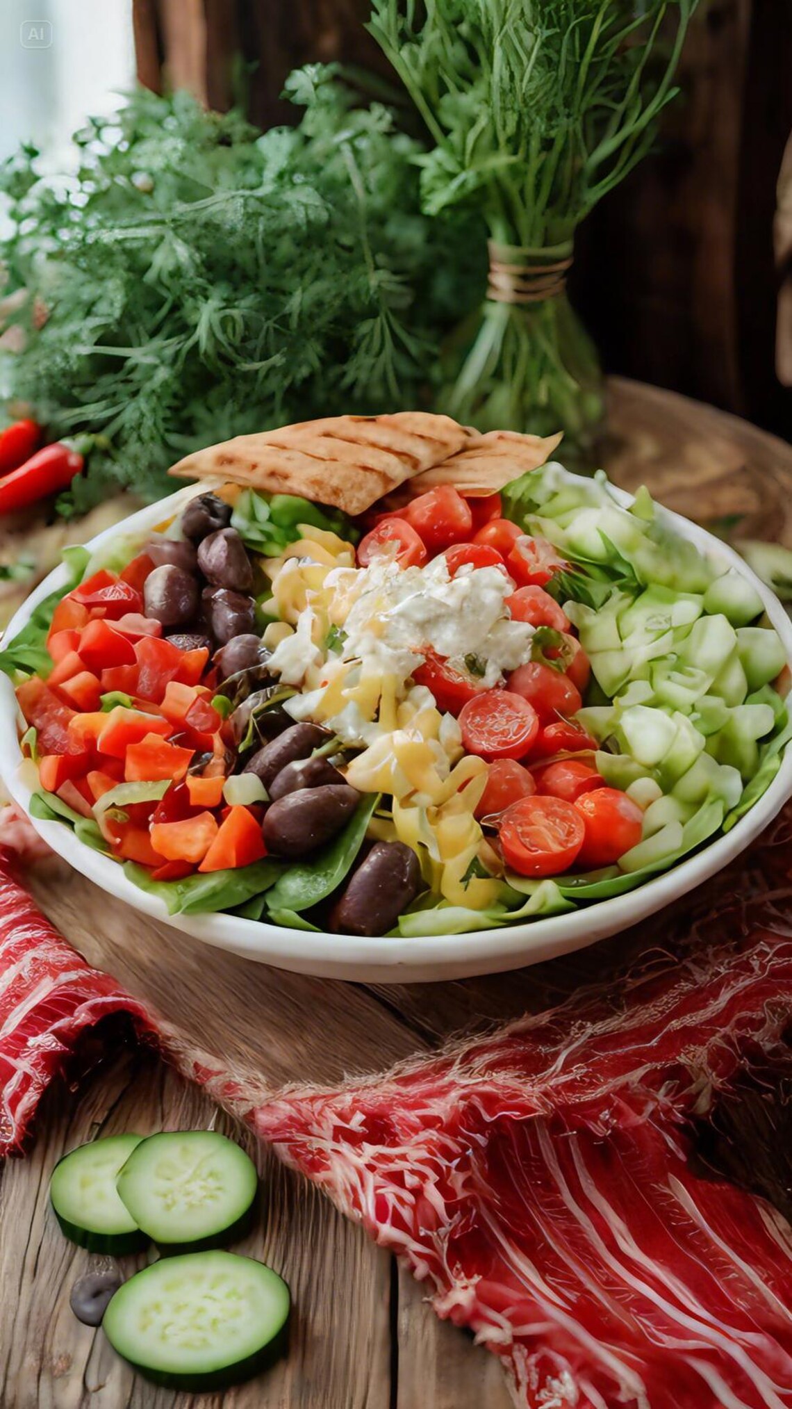 Greek Salad Recipe Fresh Mediterranean Salad With Feta Olives Pdf
