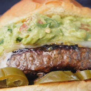 Guacamole Cheeseburger Recipe | Juicy Beef Burger with Fresh Guacamole & Cheese | PDF Download
