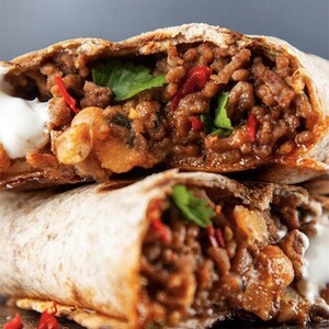 Rinder-Bohnen-Burrito-Rezept | Herzhafter Rinderhackfleisch-Wrap mit Reis & Käse | Einfaches mexikanisches Essen | PDF-Download