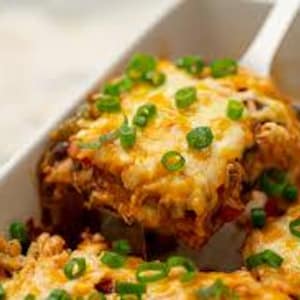 Chicken Taco Casserole Recipe | Easy Cheesy Mexican Dinner Idea | PDF Download