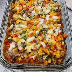 Taco Biscuit Casserole Recipe | Easy Cheesy Mexican Bake | PDF Download