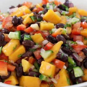Mango Black Bean Salad Recipe | Healthy Vegan Lunch | Easy Summer Salad | Printable PDF | Instant Download