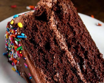 Feuchtes Schokoladenkuchen-Rezept: Reichhaltiges, fudgy Dessert (Digitaler Download)