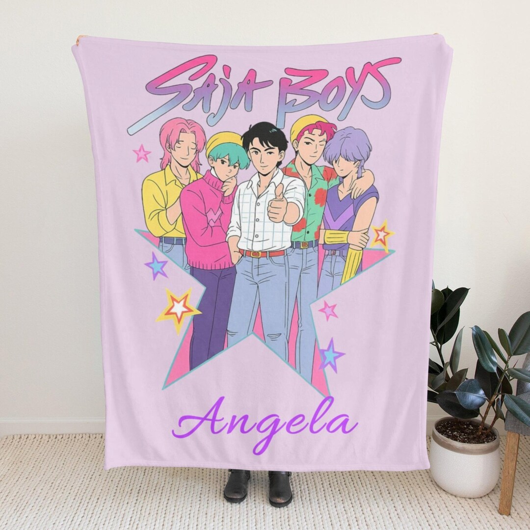 Saja Boys Blanket, Custom Kpop Demon Huntrix Blanket, Kpop Fun