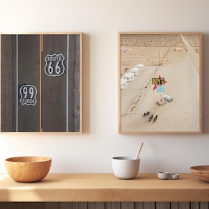 Route 66 Wall Art, Roy’s Motel Cafe Photography, Vintage Americana Print, Desert Road Trip Print, Minimalist Travel Decor, Digital Download