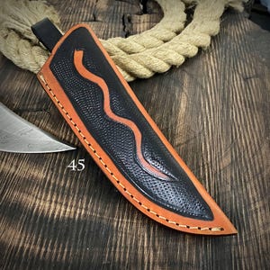 Custom Handmade  Leather Sheath,knife cowhide leather ,hand crafted ,Engraved Leather Sheath