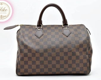 Louis Vuitton Speedy 30 Damier Ebene Handbag N41364 Authentic Condition *SA*