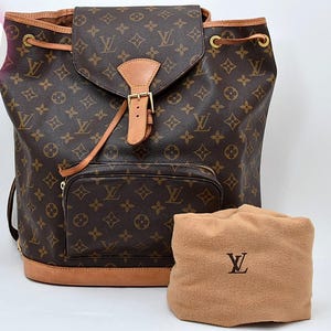 louis vuitton backpack 1980 Vintage Monogram Montsouris MM Brown owned piece My first Lv Backpack :