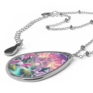 Magical Unicorn Fantasy Necklace, personalized necklace gift