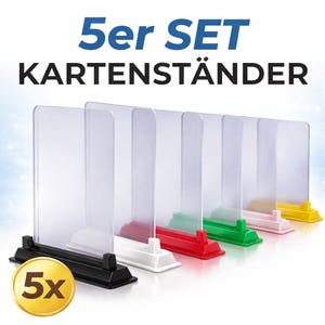 5 kaarthouders | Displaystandaards voor toploaders en PSA-ruilkaarten