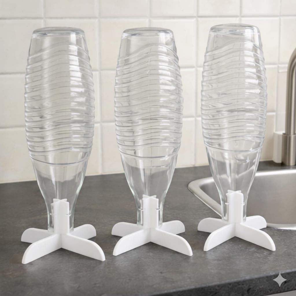 3er Set Abtropfhalter | Trockenständer für SodaStream Flaschen