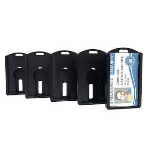 Porte-cartes avec 2 emplacements pour cartes et compartiment pour jetons RSA – Support compact pour cartes d'identité d'entreprise, cartes de débit et jetons de sécurité