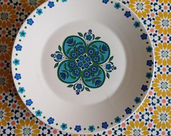 Vintage Meakin Auswirkungen Beilagenteller, Retro Floral Küchengeschirr 6er Set