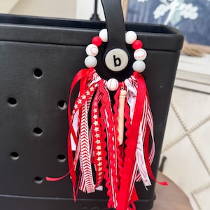 Baseball Tasche Quaste, Baseball Tasche Anhänger, Sport Taschenanhänger, Baseball Tasche Zubehör