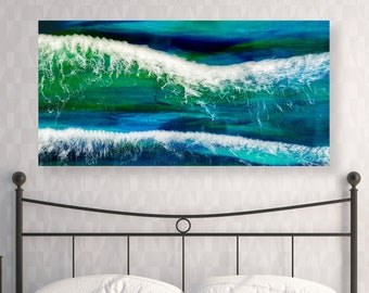 Ocean Wall Art, Abstract Ocean Art Print, Ocean Art, Abstract Beach Painting, Abstract Wave Painting, Wave Art, Wave Wall Art Print