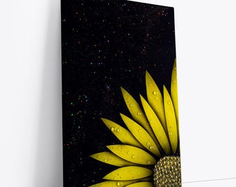 Sunflower Painting, Yellow Sunflower Art Print, Sunflower Decor, Floral Decor