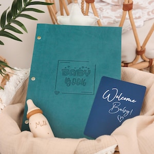 Libro de recuerdos personalizado para bebés: Álbum de hitos del primer año para recién nacidos: Regalo diario para niños o niñas
