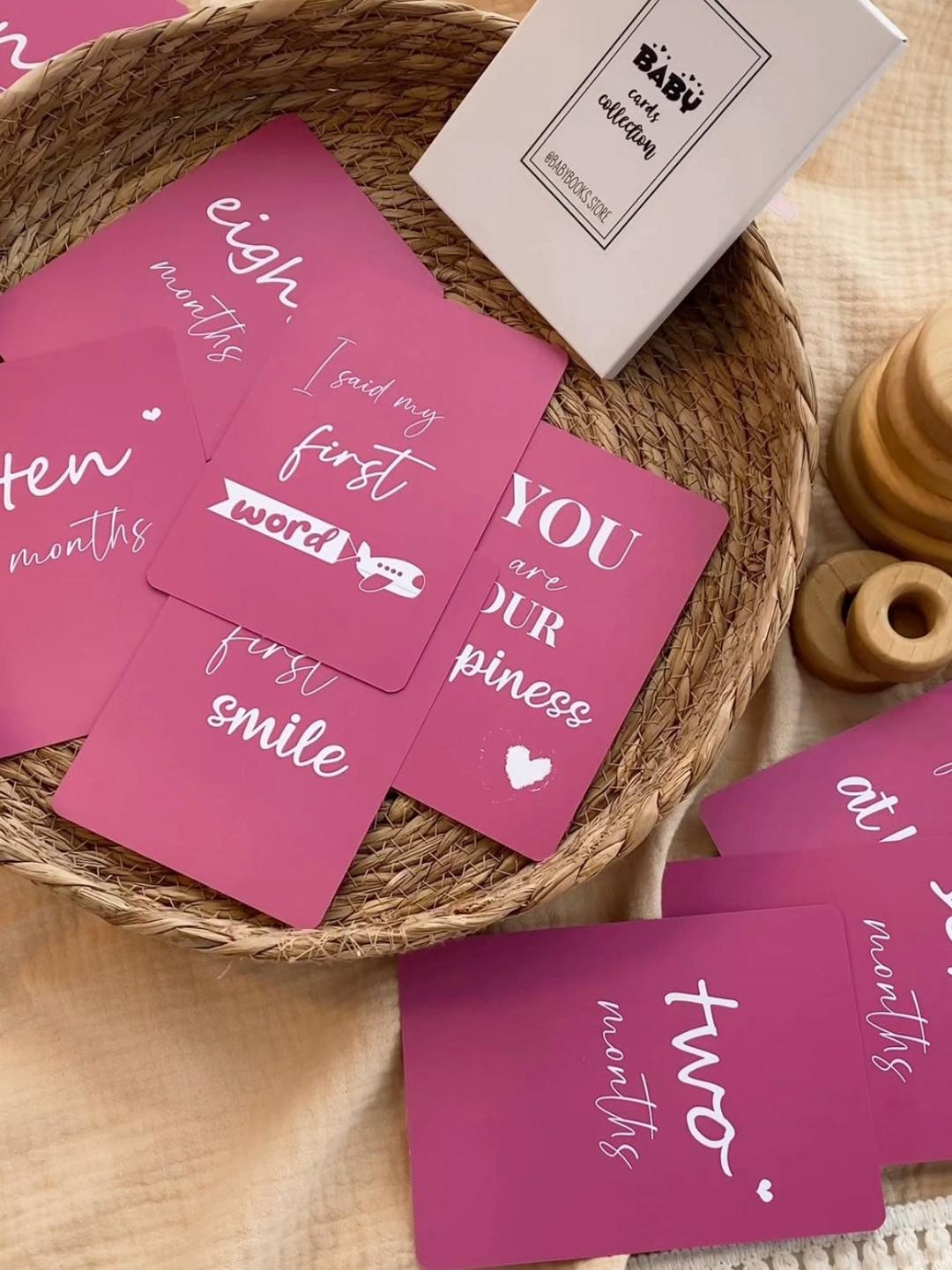 Printable Baby Milestone Cards – Monthly Baby Photo Props – First Year ...